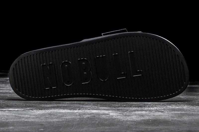 Women's Nobull Adjustable Slide Slides Black | SG N2779W